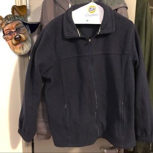 Fleece Jacket Full-Zip Zip-Pockets Size L